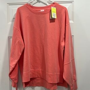 Women’s French Terry Crewneck Sweatshirt- All In Motion- Rose Pink XL